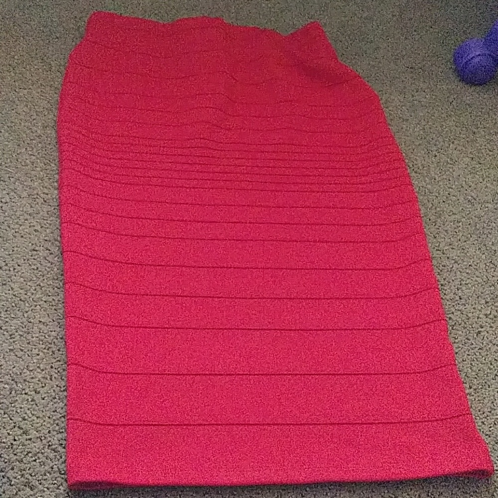 Red skirt